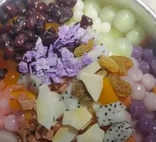 Taro Paste Coconut Tapioca Balls