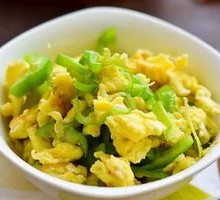 Egg with Green Pepper