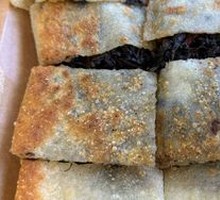Pickled Mustard Leaf and Pork Bean Thread Pancake