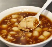 Red Sugar Fermented Rice Ball Soup